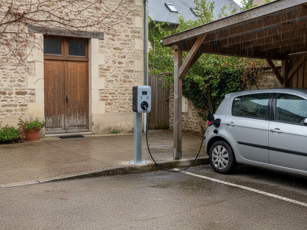 Borne dans une résidence secondaire à Tours