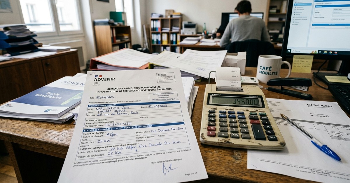 Dossier d'aides ADVENIR pour borne de recharge à Tours