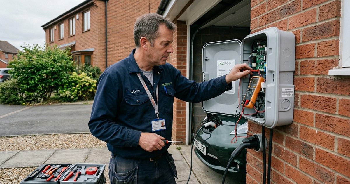 Maintenance annuelle d'une borne de recharge à Tours